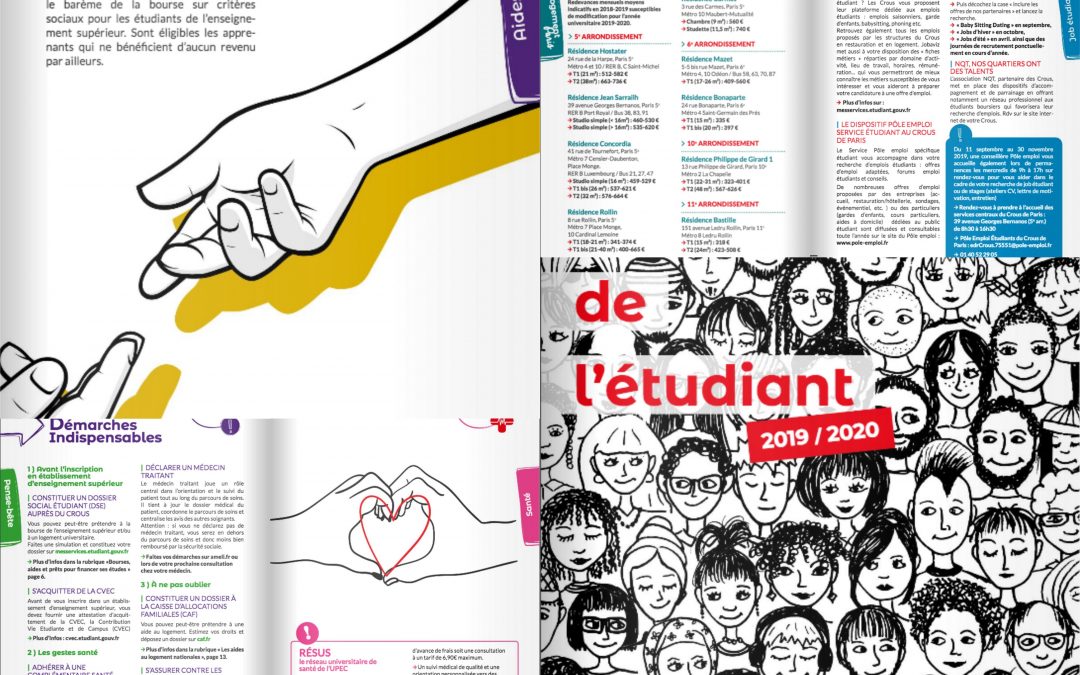 Le guide de l’étudiant Crous 2019-2020 est arrivé