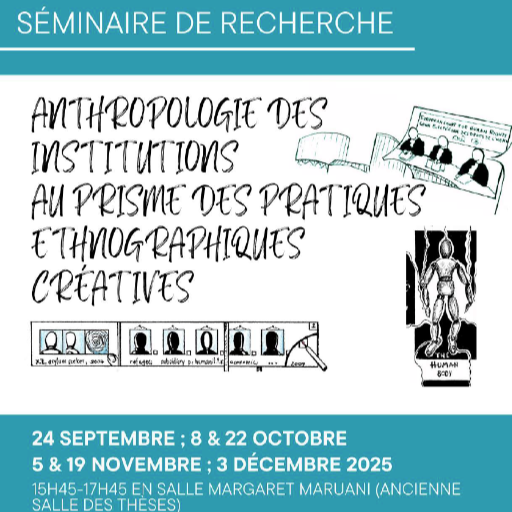 Séminaire de recherche “Anthropologie des institutions au prisme des pratiques ethnographiques créatives”