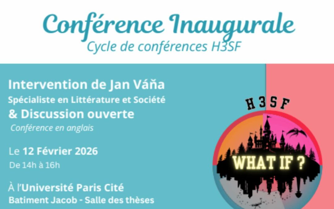 Cycle de conférences H3SF – Conférence inaugurale le 12 février 2026