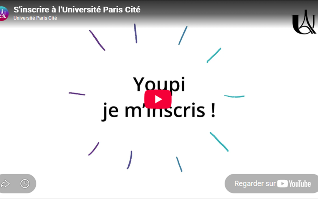 Rentrée 2026-2027 : préparez votre inscription administrative à l’Université Paris Cité