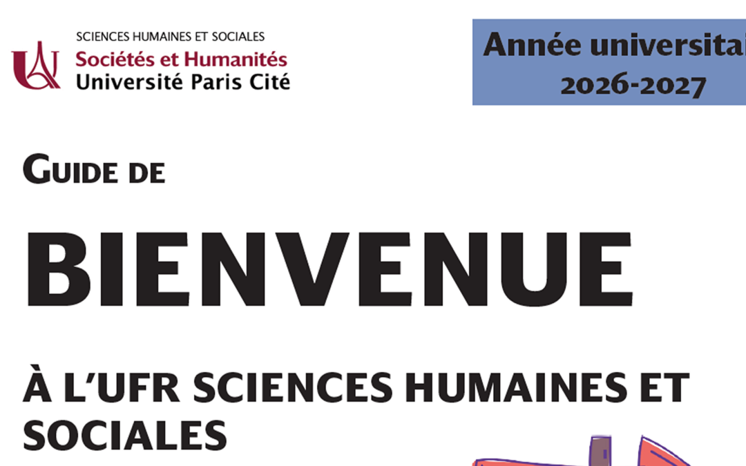 Le guide étudiants de l’UFR SHS est disponible